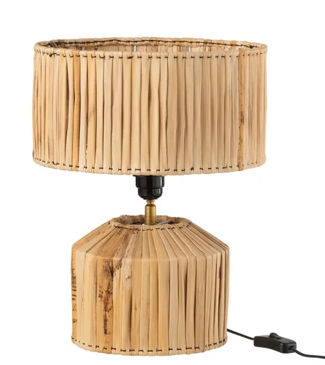 Stolní přírodní lampa z banánových listů Hanna Bannas  - Ø 35*30 cm/ E27/ 40W J-Line by Jolipa