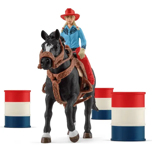 Schleich 42576 Kovbojský závod kolem barelů