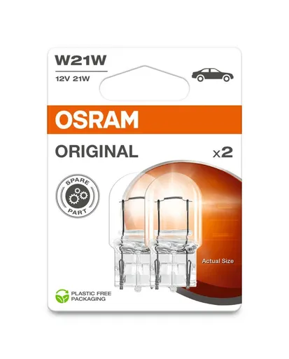 OSRAM W21W 12V 21W W3x16d 2ks blistr 7505-2BL