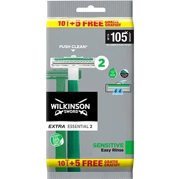 WILKINSON Extra Essential 2 Sensitive 10+5 zdarma (4027800348503)