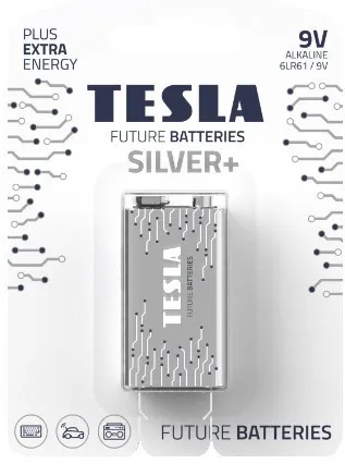 Baterie Tesla Silver+ Alkalické 9V 6LR61