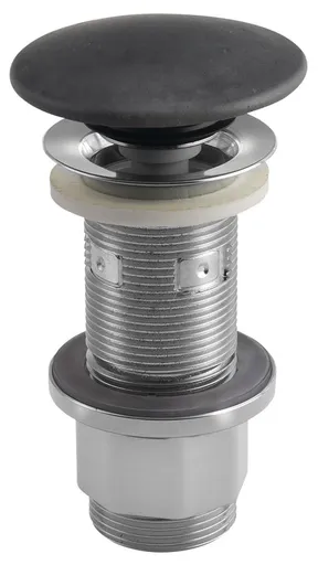 SAPHO Umyvadlová výpust 5/4“, click-clack, betonová zátka, 10-80, antracit mat FG916