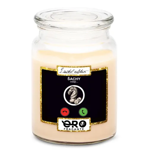 Svíčka Šachy volají (Vůně svíčky: Vanilka)