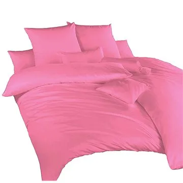 Dadka Povlečení satén růžová 140x200, 70x90 cm (01500-RUZOVA0000A)