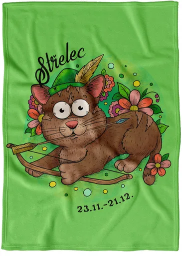 Deka Kočičí znamení – střelec (Podšití beránkem: NE)