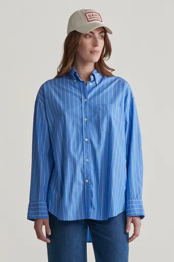 KOŠILE GANT OS STRIPED POPLIN BD SHIRT CLEAR SKY