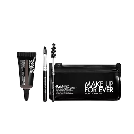 Make Up For Ever Sada pro úpravu obočí Aqua Resist Brow Sculptor Kit 40 Medium Brown