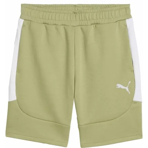 Puma TEAMEVOSTRIPE SHORTS Pánské šortky, khaki, velikost