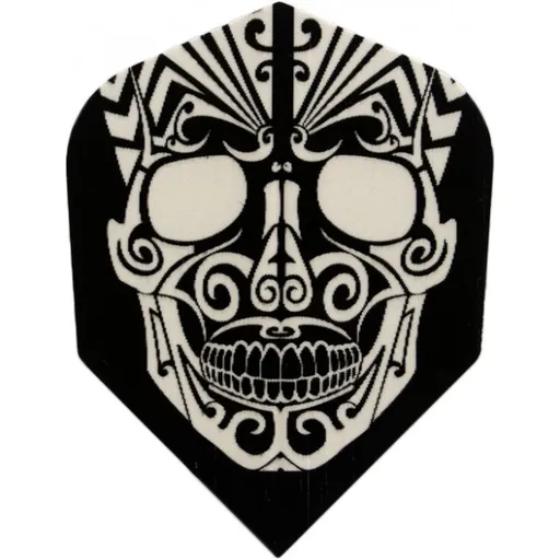 Windson SKULL PLAST 3 KS Letky na šipky standard, bílá, velikost