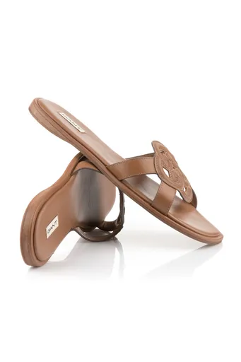 PANTOFLE GANT CHLEO TAN