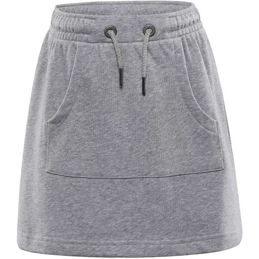 ALPINE PRO FOREDO Dětská letní sukně, šedá, velikost 128-134