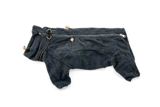 Vsepropejska Zeno fleecová kombinéza pro psa Barva: Šedá, Délka zad (cm): 47, Obvod hrudníku: 56 - 62 cm