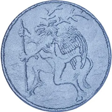 GRUND RÝBRCOUL Kruhová koupelnová předložka o 80 cm, šedá (B4251-043001003)