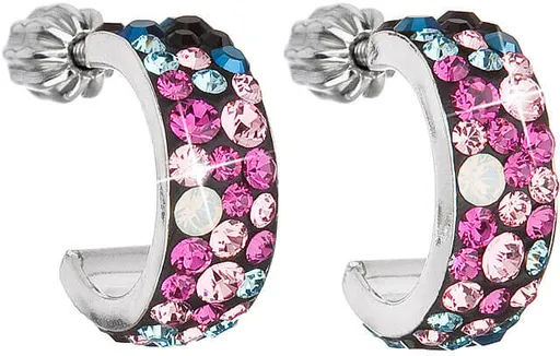 Evolution Group - Pavona Stylové náušnice s krystaly Galaxy 31118.4