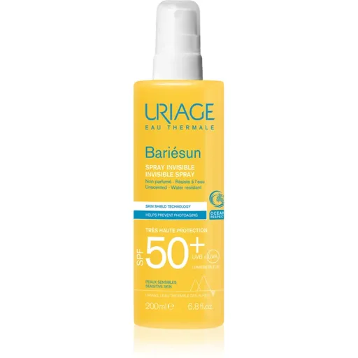 Uriage Bariésun Fragrance Free Invisible Spray SPF50+ ochranný sprej na obličej a tělo SPF 50+ 200 ml