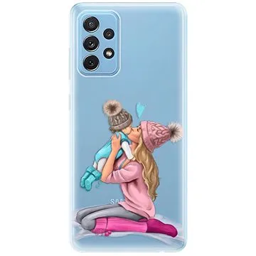 iSaprio Kissing Mom - Blond and Boy pro Samsung Galaxy A72 (kmbloboy-TPU3-A72)