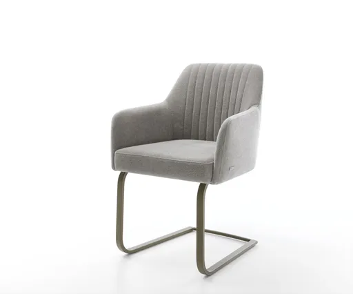 Jídelní židle Greg-Flex strukturovaná látka Měkký šedá jídelní