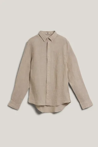 KOŠILE GANT SLIM LINEN SHIRT DRY SAND