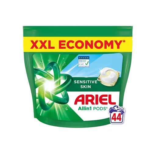 Ariel Sensitive Allin1 kapsle na praní 44 ks