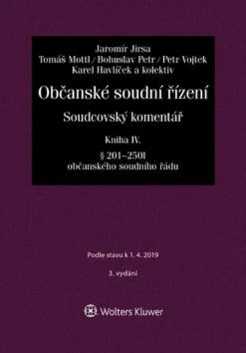 Občanské soudní řízení Kniha IV - Jaromír Jirsa