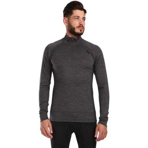 KILPI JAGER Pánské termoprádlo z merino vlny, tmavě šedá, velikost