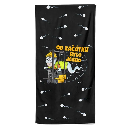 Osuška Skladnická spermie (Velikost osušky: 70x140cm)