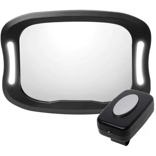 ZOPA MIRROR Zrcátko s LED osvětlením, černá, velikost