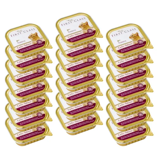 Akinu FIRST CLASS Losos paštika pro kočky 21 x 100 g
