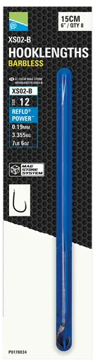 Preston innovations návazec mag store hooklenght xs02-b 15 cm - velikost háčku 12