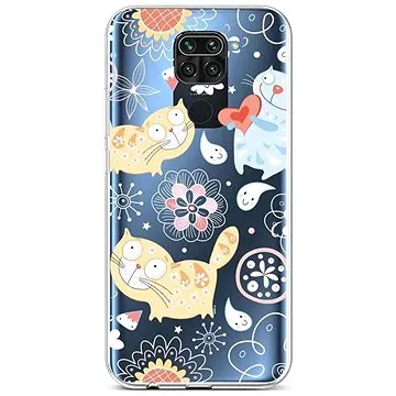 TopQ Kryt Xiaomi Redmi Note 9 silikon Happy Cats 52423 (Sun-52423)