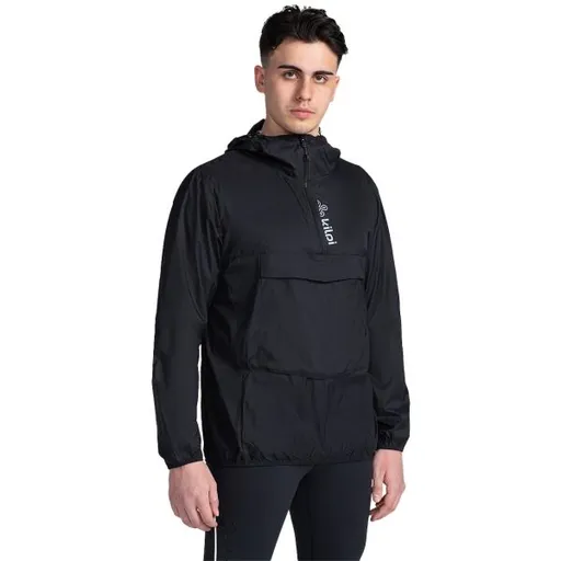 KILPI ANORI Pánská lehká anorak bunda, černá, velikost XXXL