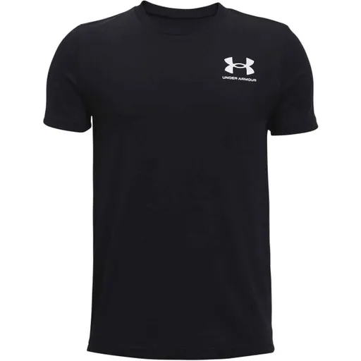 Under Armour SPORTSTYLE LEFT CHEST Chlapecké tričko s krátkým rukávem, černá, velikost L