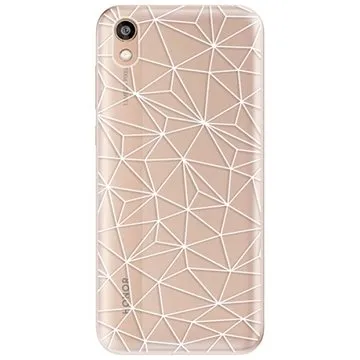 iSaprio Abstract Triangles 03 - white pro Honor 8S (trian03w-TPU2-Hon8S)