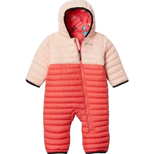 Columbia POWDER LITE REVERSIBLE BUNTING Dětská zimní kombinéza, lososová, velikost 6-12M