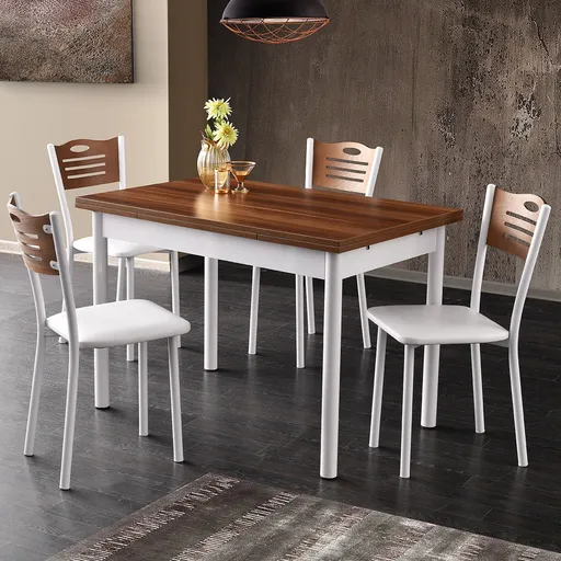 Jídelní stůl Polo Walnut White