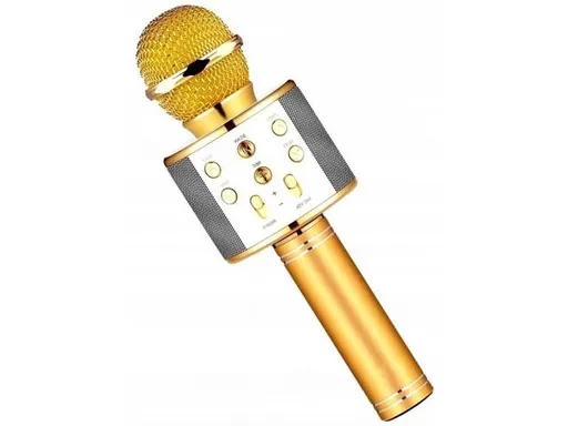 Karaoke bluetooth mikrofon s reproduktorem, Stříbrná