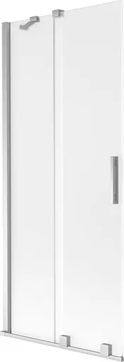 MEXEN/S Velar dvoukřídlá posuvná vanová zástěna 80 x 150, dekor, chrom 896-080-000-31-01