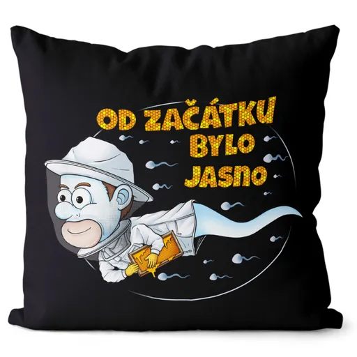 Polštář Včelařská spermie (Velikost: 55 x 55 cm)