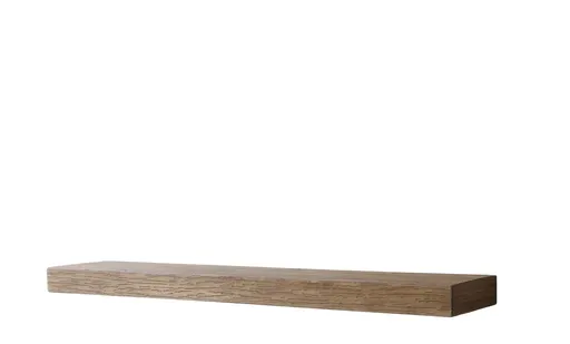 Hnědá antik dřevěná nástěnná polička Sven - 90*18*5 cm Chic Antique