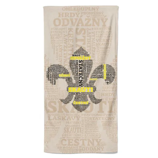 Osuška Skauti – vlastnosti (Velikost osušky: 70x140cm)