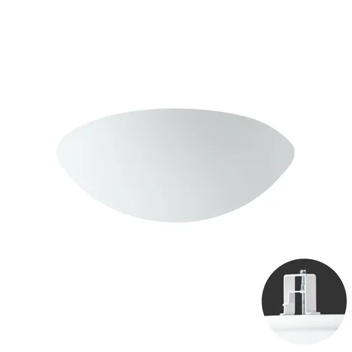 OSMONT AUR68095 AURA V10 stropní/nástěnné skleněné polovestavné svítidlo bílá IP44 3000 K 13W LED
