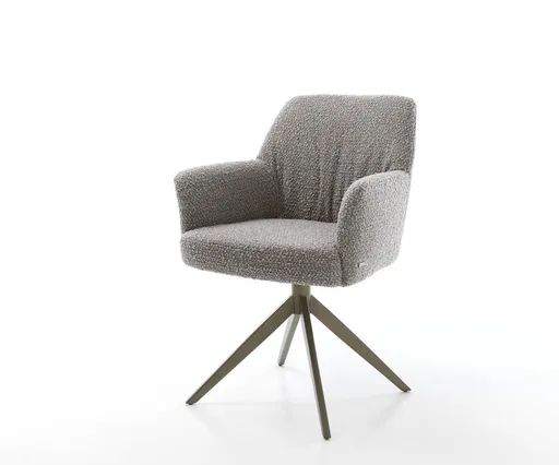 Jídelní židle Xana-Flex s područkami křížová podnož široká kov