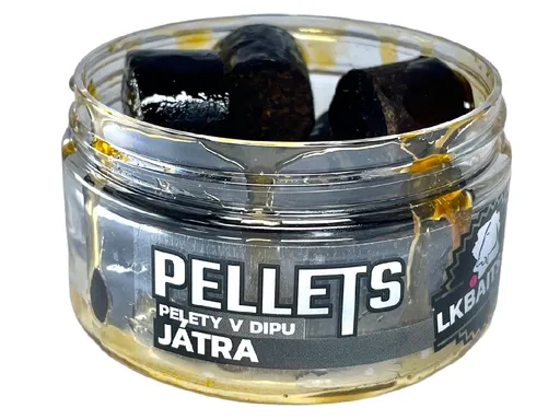 LK Baits Pelety v dipu Játra 60g - 17mm,LK Baits Pelety v dipu Játra 60g - 17mm