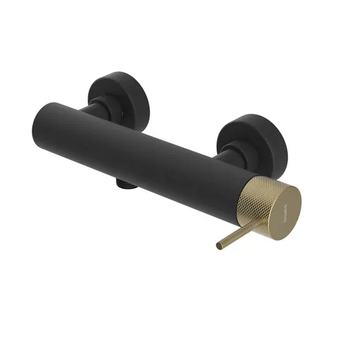 SAPHO ULTRASAN nástěnná sprchová baterie, černá mat/zlato mat UT011VBG