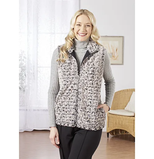 Vesta z umělé kožešiny