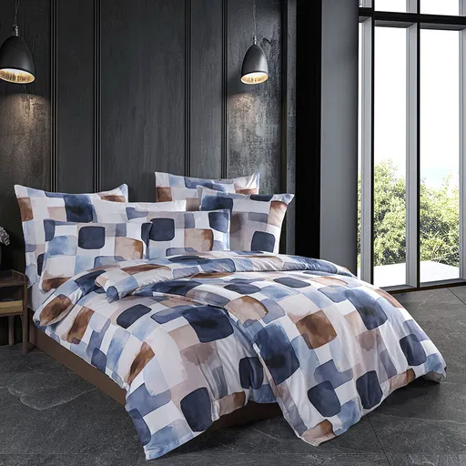 BedTex Saténové povlečení Echo, 135 x 200 cm, 80 x 80 cm, 135 x 200 cm, 80 x 80 cm