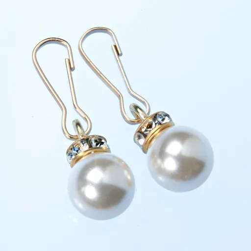 2 přívěsky na zip Perly