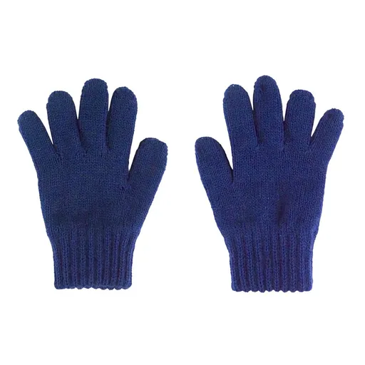 Bontis Dětské pletené rukavice 2-4 roky - Tmavě modrá | 2-4 let