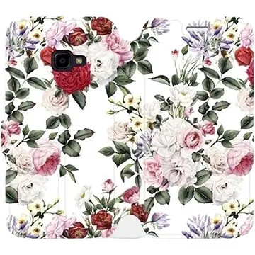 Flipové pouzdro na mobil Samsung Xcover 4 - MD01S Růže na bílé (5903226177547)