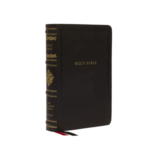 NKJV, Personal Size Reference Bible, Sovereign Collection, Leathersoft, Black, Red Letter, Comfort Print - Thomas Nelson